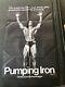 Rare PUMPING IRON Folded 27X41 MOVIE POSTER SCHWARZENEGGER Collection Find P1
