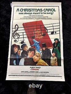 Rare Scrooge Christmas Carol Albert Finney Orig. 1971 Theater Movie Poster