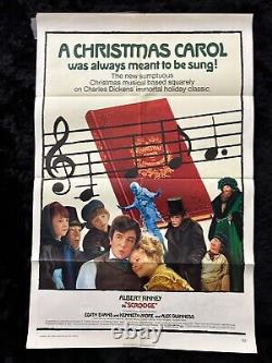 Rare Scrooge Christmas Carol Albert Finney Orig. 1971 Theater Movie Poster