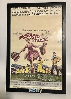 Rare The Sound Of Music Original Daybill Movie Poster 1966 Theater