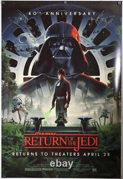 Return Of The Jedi 40th Anniversary Original Movie Poster 27x40 D/S US MINT