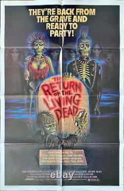 Return of the Living Dead 1985 Original Horror/Gore Zombies Comedy Movie Poster