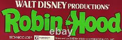 Robin Hood 1973 Disney Original Banner Movie Poster 24 x 82