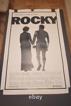 Rocky (1976) 40 x 60 Original Movie Poster Rolled & Linenbacked