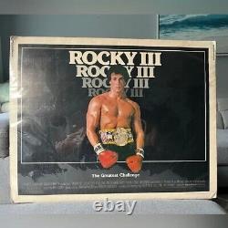 Rocky III Vintage original theatre movie poster 1982 New in foil 22x28