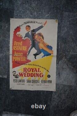 Royal Wedding Orig Movie Poster 1951 Fred Astaire Dancing Jane Powell