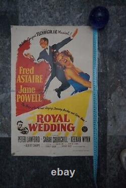 Royal Wedding Orig Movie Poster 1951 Fred Astaire Dancing Jane Powell