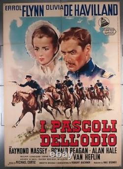 SANTA FE TRAIL (1940) 28121 Movie Poster Errol Flynn Olivia de Havilland Mic