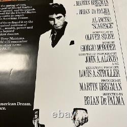 SCARFACE 1983 ORIGINAL ROLLED ONE SHEET MOVIE POSTER 27x41 UNUSED LOOK