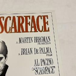 SCARFACE 1983 ORIGINAL ROLLED ONE SHEET MOVIE POSTER 27x41 UNUSED LOOK