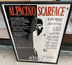 SCARFACE Original One Sheet Movie Poster 1983 AL PACINO Vintage Depalma