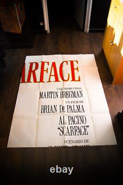 SCARFACE RARE 10x13 ft Giant Billboard Original Vintage Movie Poster 1984