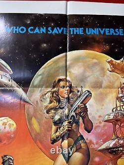 SCI-Fi Classic BARBARELLA -original 1977 movie poster, stunning & very bright