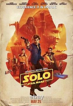 SOLO A STAR WARS STORY 2018 Original DS 2 Sided 4x6' US Bus Shelter Movie Poster