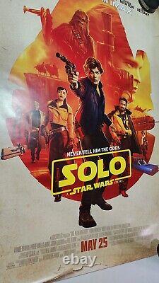 SOLO A STAR WARS STORY 2018 Original DS 2 Sided 4x6' US Bus Shelter Movie Poster