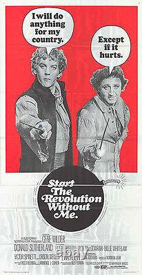 START THE REVOLUTION WITHOUT ME orig RARE large 3-sheet movie poster GENE WILDER