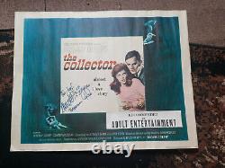 Samantha Eggar signed The Collector 1965 Movie poster half sheet Terence Stamp