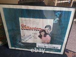 Samantha Eggar signed The Collector 1965 Movie poster half sheet Terence Stamp