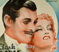 San Francisco Original Movie Poster. 1936 Swedish Linen-backed