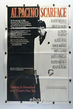 Scarface 1983 Single Sided Original Movie Poster 27 x 41