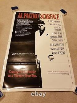 Scarface Advance Movie Poster One Sheet 27 x 41 Used