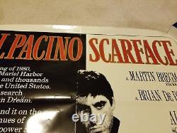 Scarface Advance Movie Poster One Sheet 27 x 41 Used