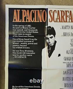 Scarface Mint Original 830167 Unused Movie Poster 1983