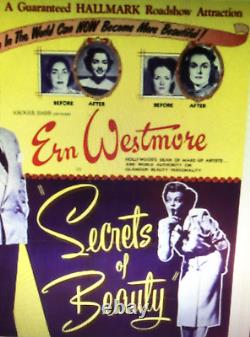 Secrets Of Beauty Insanely Rare Orig. 1951 Cult Classic 66 X 44 Movie Poster