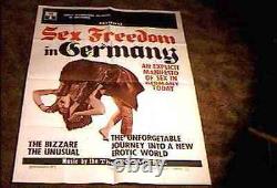 Sex Freedom In Germany Orig Movie Poster 1970 Wild Sexploitation