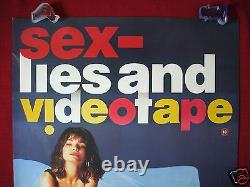Sex, Lies And Videotape 1989 Original Movie Poster U. K. Sxy Laura San Giacomo