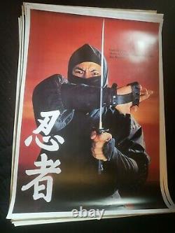 Sho Kosugi Posters Ninja Patches Vintage 1980's era