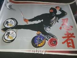Sho Kosugi Posters Ninja Patches Vintage 1980's era