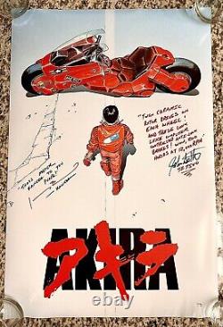 Signed AKIRA movie poster by Kaneda and Tetsuo (Johnny Yong Bosch/Joshua Seth)