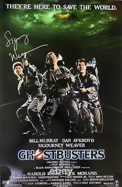 Sigourney Weaver Signed Autographed Ghostbusters 16x24 Movie Poster