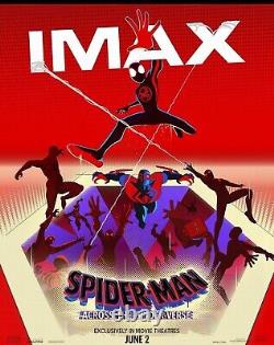 Spider Man Across The Spider Verse 4' X 6' Imax Bus Shelter Movie Poster Rare