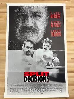 Split Decisions 1988 one sheet movie poster original 27x41