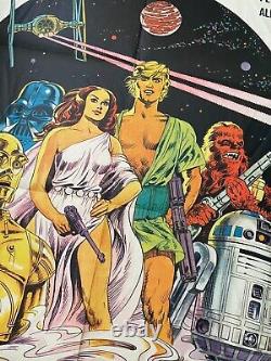 Star Wars 1977 Original Movie Poster GUERRE STELLARI Rare Italian Film Version