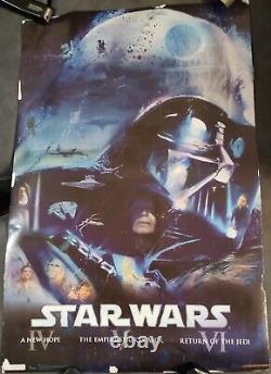 Star Wars Trilogy Movie Poster Blu Ray version