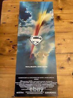 Superman Original Vintage 1978 Movie Poster 14X36 DC Comics