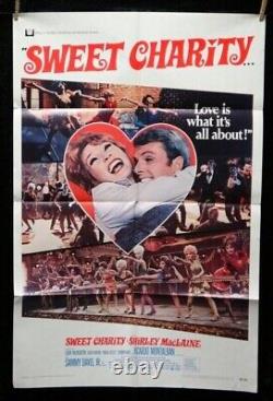 Sweet Charity? Shirley MacLaine Original Theater Comedy Movie Poster 1969