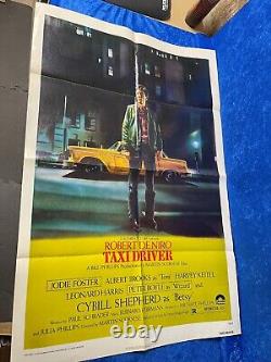 TAXI DRIVER original 1976 theatrical movie poster NEAR MINT