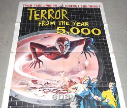 TERROR FROM THE YEAR 5000 VINTAGE ORIGINAL MOVIE POSTER 1958 1sh