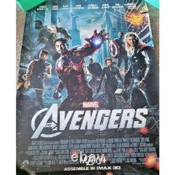THE AVENGERS 2012 Marvel Double Sided Original Movie Poster Rolled HUGE 48x72 RA