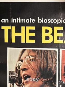THE BEATLES LET IT BE Original 1970 One Sheet Music Movie Poster LINEN BACKED