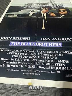 THE BLUES BROTHERS 1980 ORIG 1 SHEET MOVIE POSTER 27x41 FOLDED AYKROYD/BELUSHI