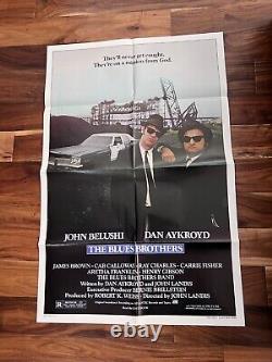 THE BLUES BROTHERS Original VINTAGE 1-Sheet Movie Poster 1980 JOHN BELUSHI