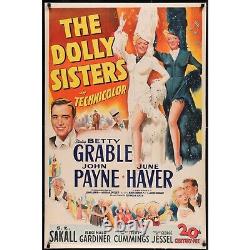 THE DOLLY SISTERS (1945) Original Linenebacked Movie Poster 27x41 Betty Grable