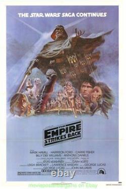 THE EMPIRE STRIKES BACK MOVIE POSTER 27x41 Inch STYLE B Folded MINT STAR WARS