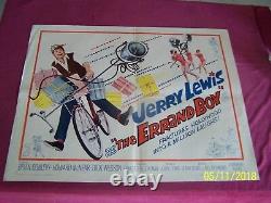 THE ERRAND BOY ORIG 1962 22X28 MOVIE POSTER Jerry Lewis Brian Donlevy COMEDY