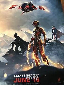 THE FLASH 2023 Main Original BUS STOP MOVIE POSTER 48x70inches